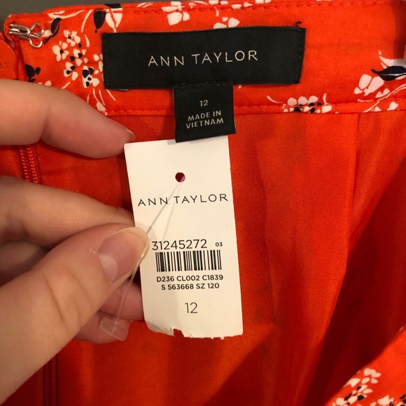 Orange/Red Midi Skirt - Picture 5 of 5